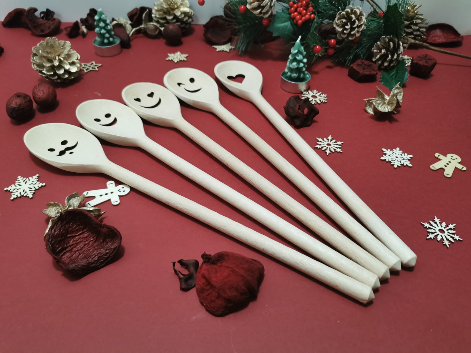 Handmade Novelty Gift Unique Wooden Spoon gift for any occasion personalized for Him or her, funny gift idea Emoji spoon